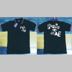 Punks not Dead polokošela s rôznofarebným lemovaním okolo límčekov a rukávov na výber podľa vášho želania!
